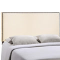 Region Nailhead Upholstered Full Headboard - Ivory