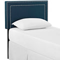 Jessamine Upholstered Fabric Twin Headboard - Azure
