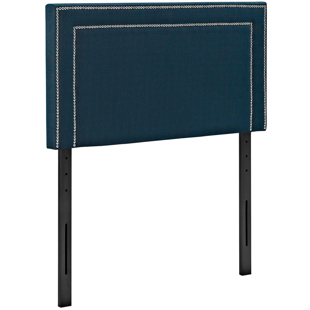 Jessamine Upholstered Fabric Twin Headboard - Azure