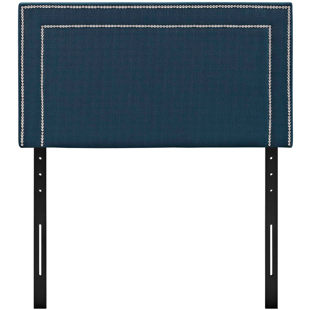 Jessamine Upholstered Fabric Twin Headboard - Azure