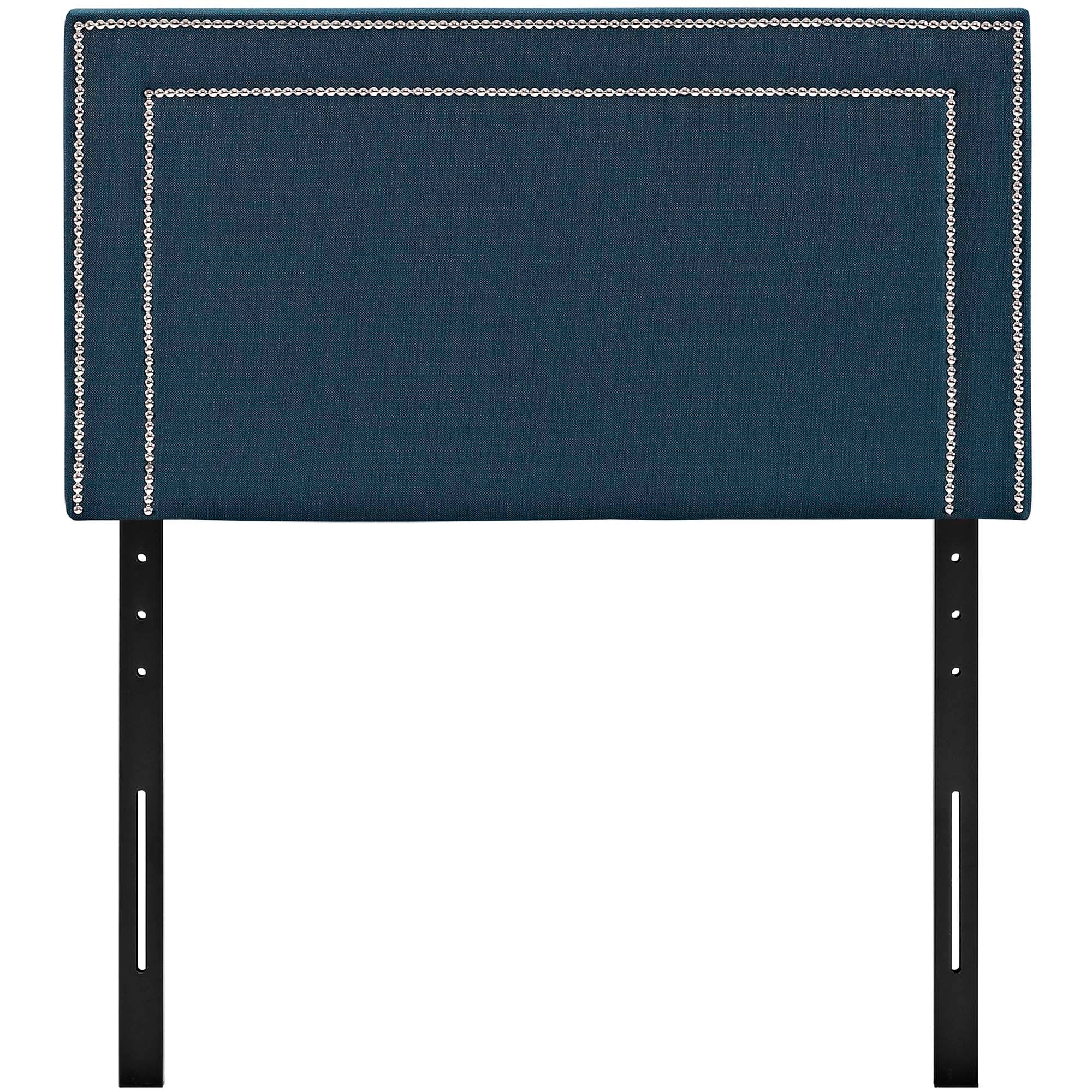 Jessamine Upholstered Fabric Twin Headboard - Azure