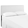Phoebe Upholstered Vinyl Full Headboard - White