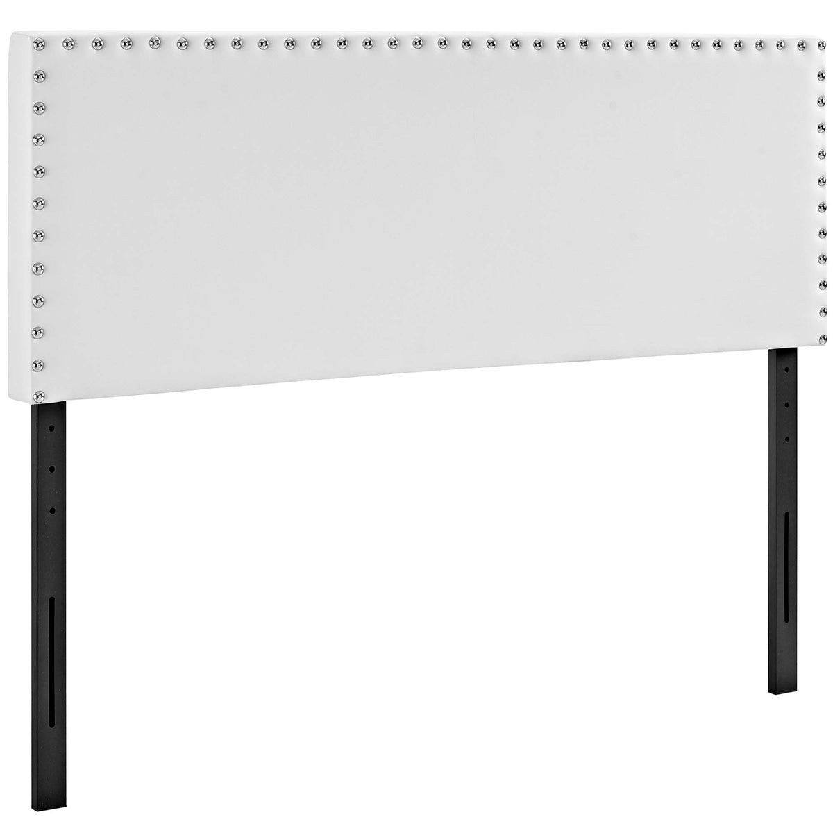 Phoebe Upholstered Vinyl Full Headboard - White