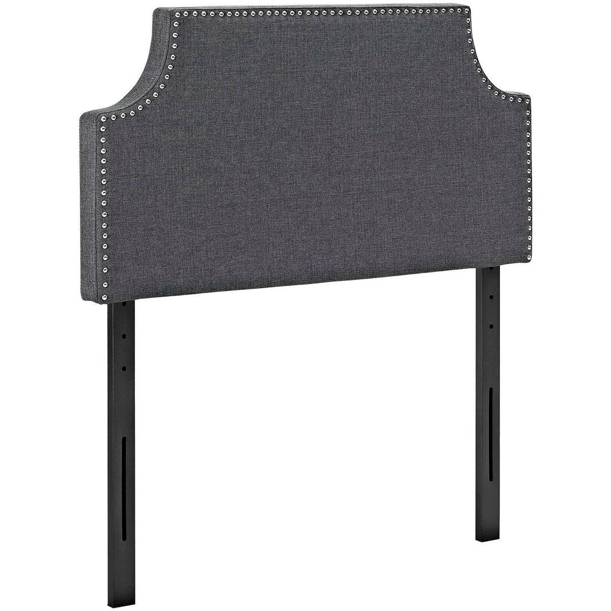 Laura Upholstered Fabric Twin Headboard - Gray