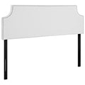 Laura Upholstered Vinyl Queen Headboard - White