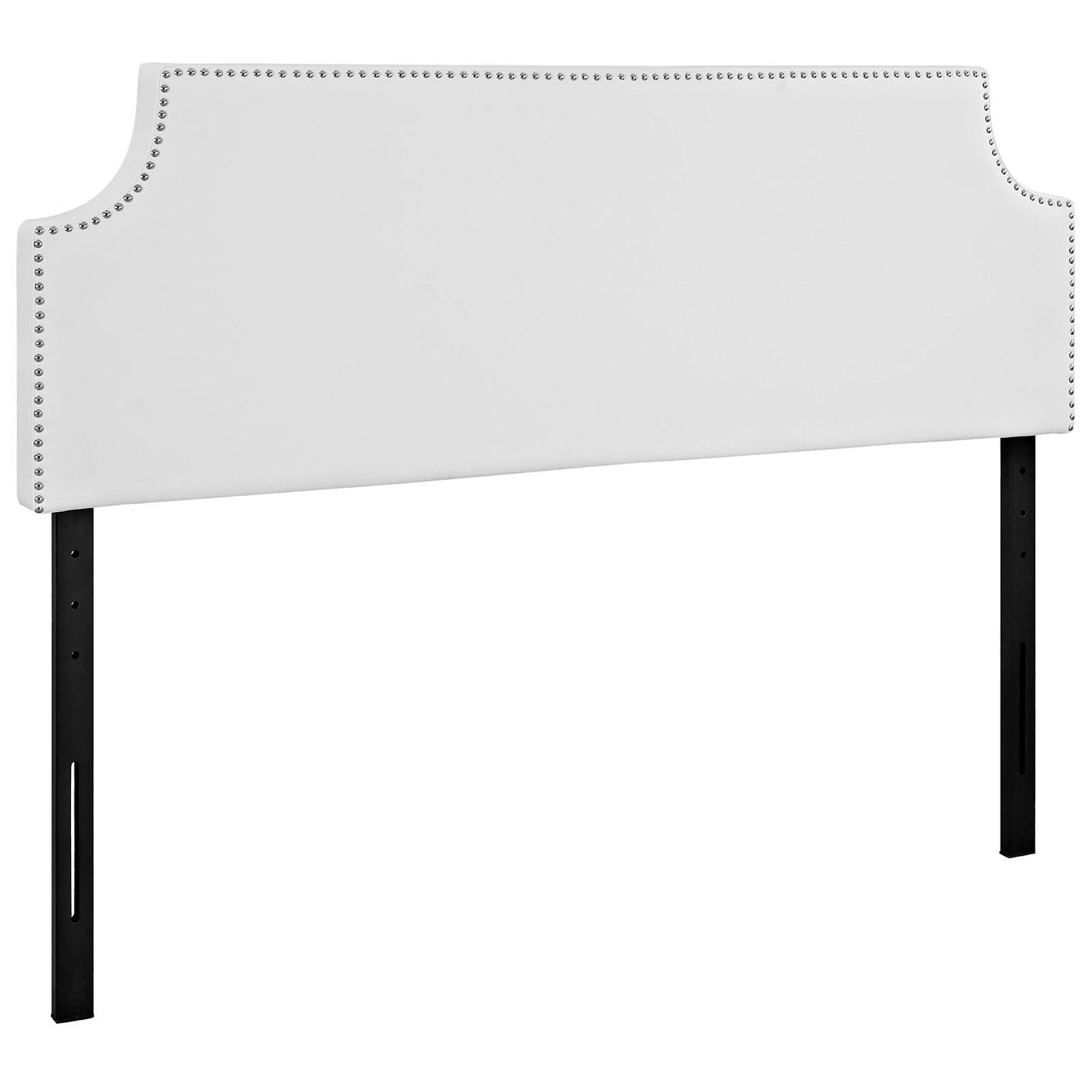 Laura Upholstered Vinyl Queen Headboard - White