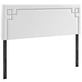 Josie Upholstered Vinyl Queen Headboard - White
