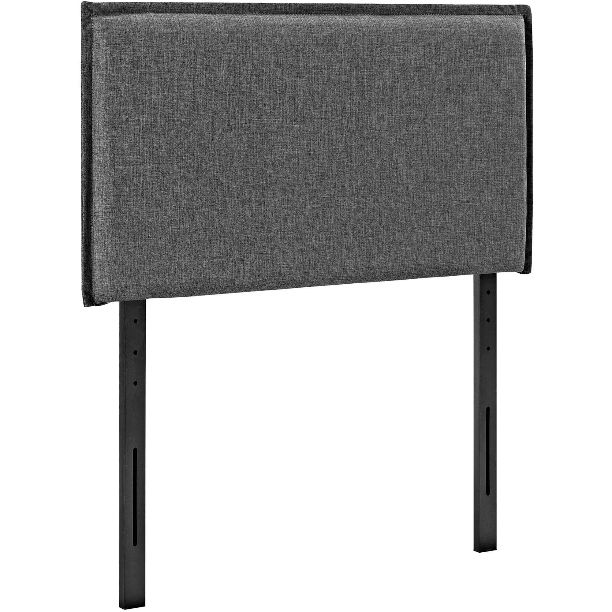 Camille Upholstered Fabric Twin Headboard - Gray