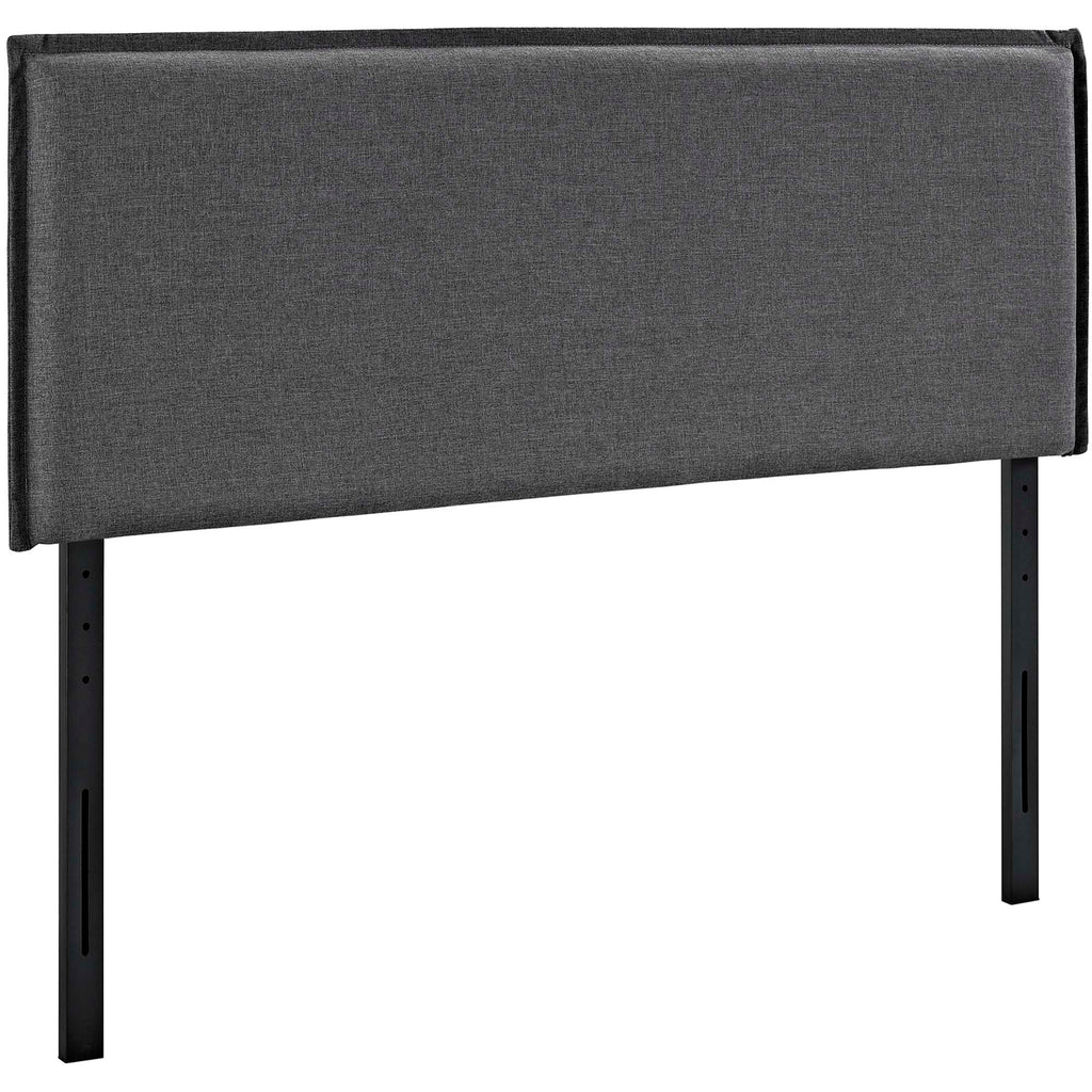 Camille Upholstered Fabric Full Headboard - Gray