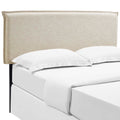 Camille Upholstered Fabric Queen Headboard - Beige