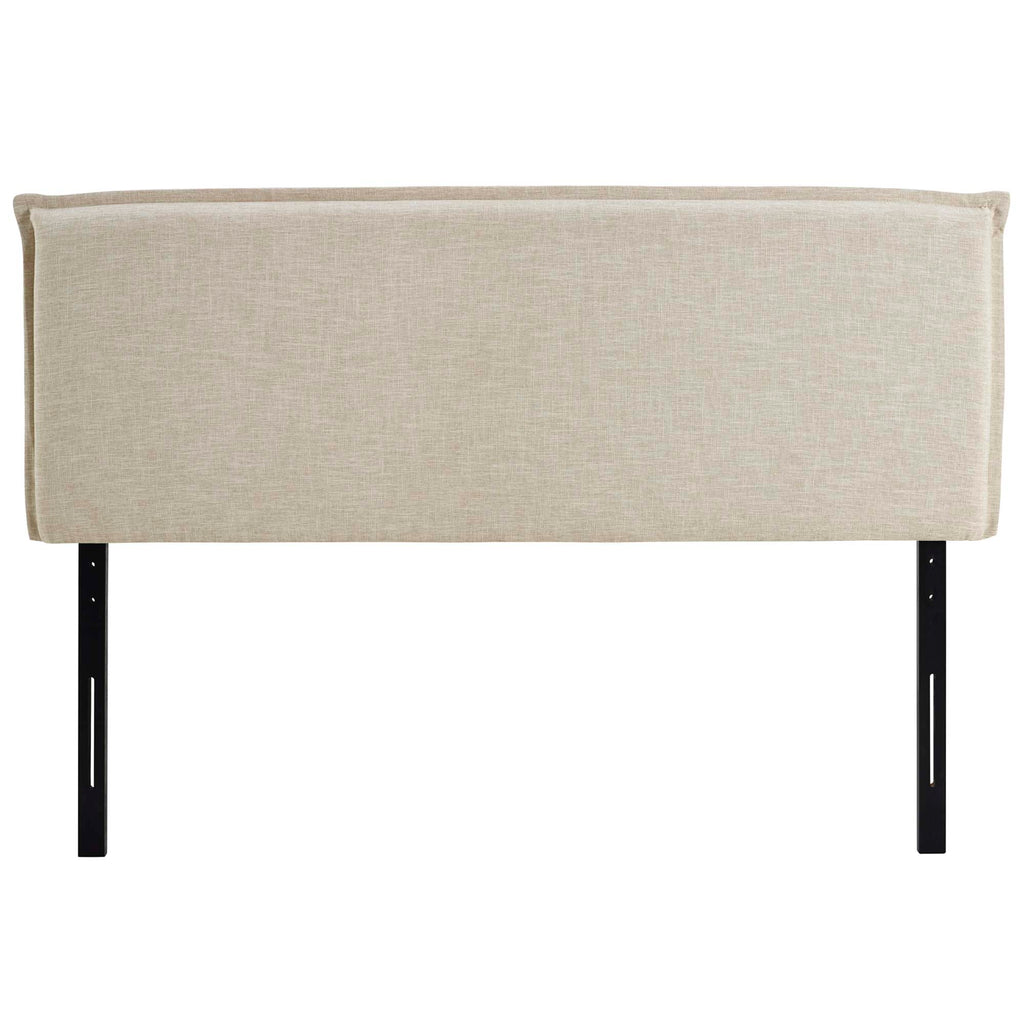 Camille Upholstered Fabric Queen Headboard - Beige