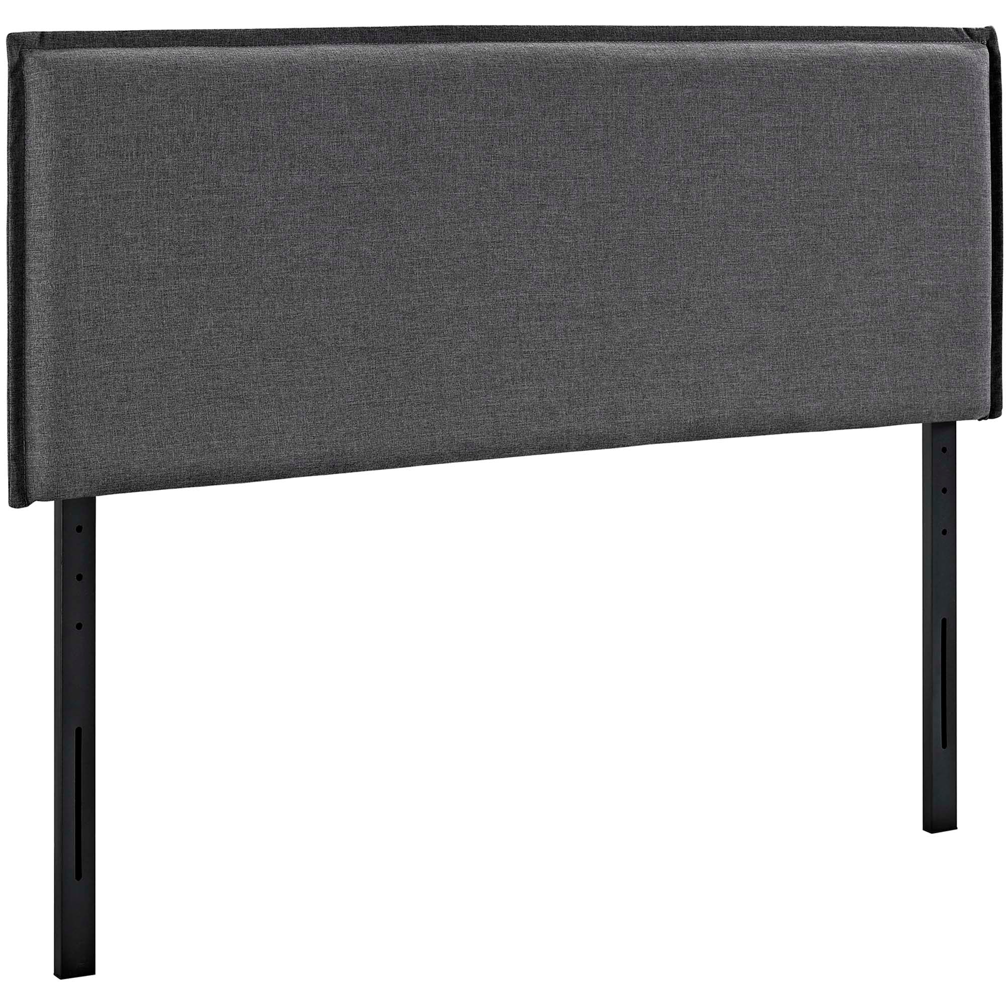 Camille Upholstered Fabric Queen Headboard - Gray