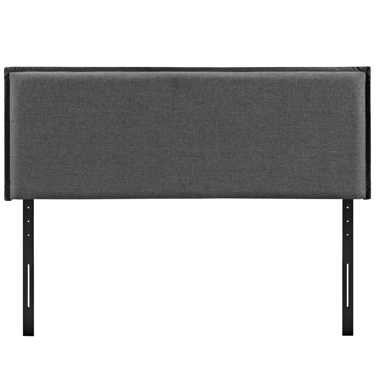 Camille Upholstered Fabric Queen Headboard - Gray