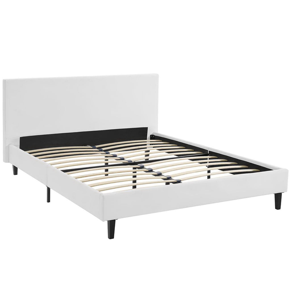 Anya Full Bed - White