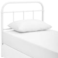 Serena Twin Steel Headboard - White