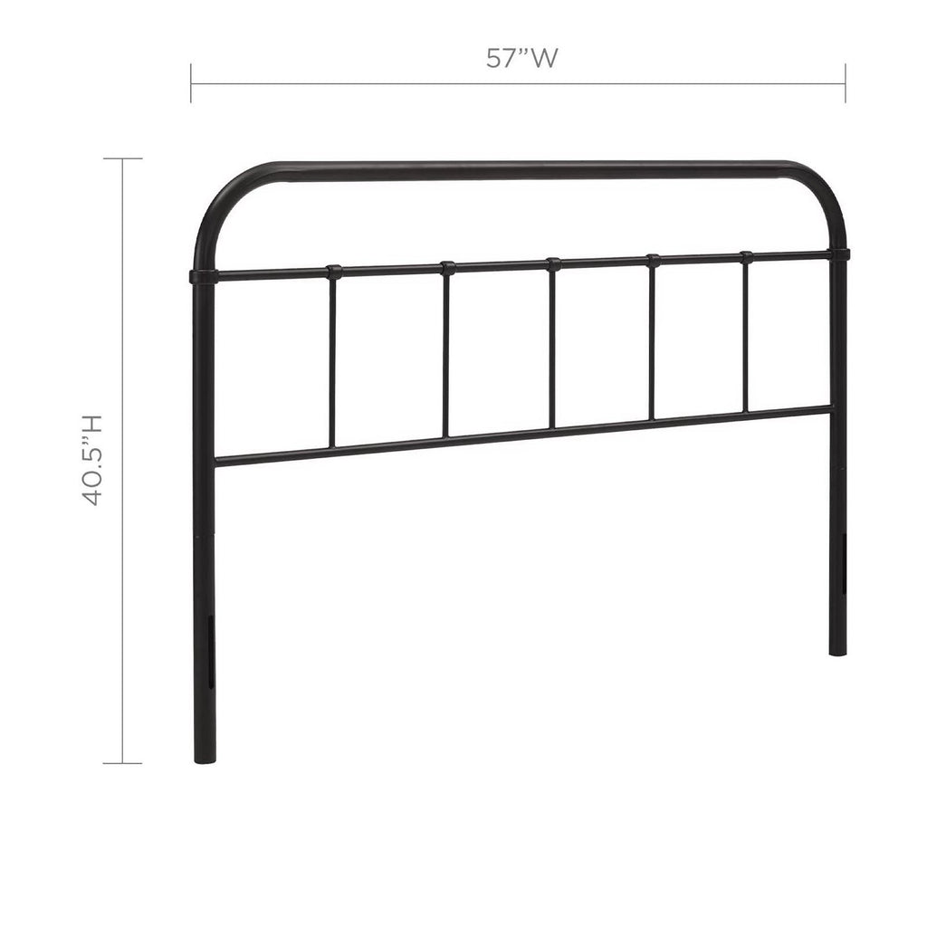 Serena Full Steel Headboard - Brown