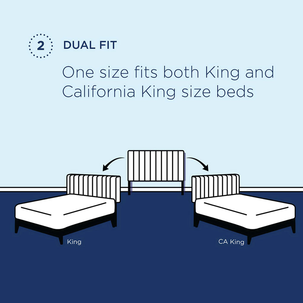 Paisley Tufted Upholstered Faux Leather King and California King Headboard - Black
