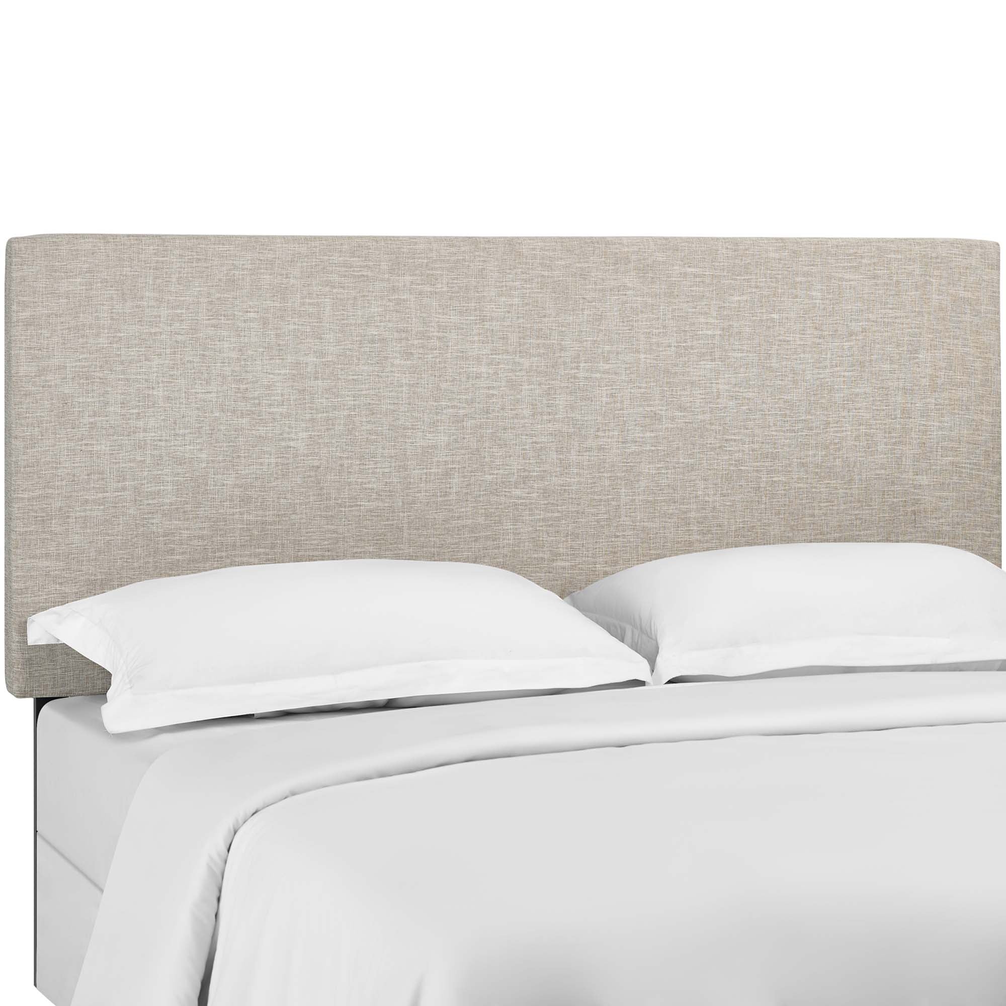 Taylor Upholstered Linen Fabric Full / Queen Headboard - Beige