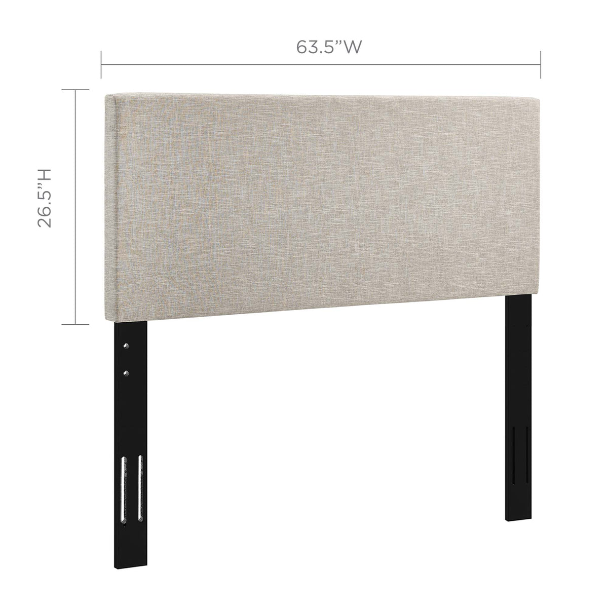 Taylor Upholstered Linen Fabric Full / Queen Headboard - Beige