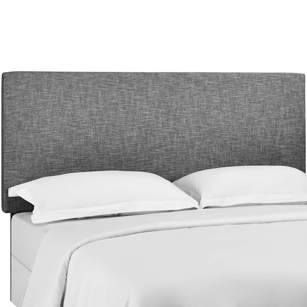 Taylor Upholstered Linen Fabric Full / Queen Headboard - Light Gray