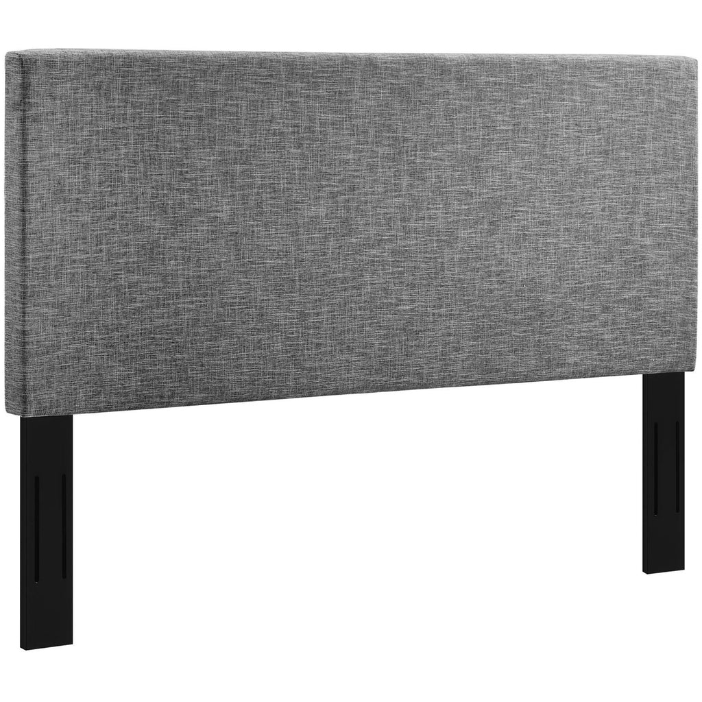 Taylor Upholstered Linen Fabric Full / Queen Headboard - Light Gray