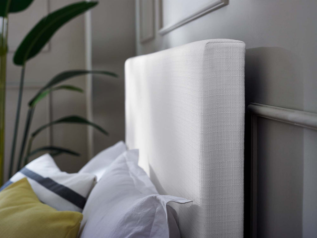 Taylor Upholstered Linen Fabric Full / Queen Headboard - White