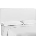 Taylor Upholstered Linen Fabric King and California King Headboard - White