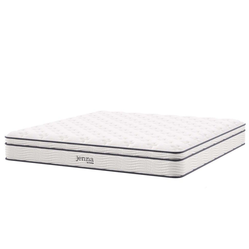 Jenna 10" Innerspring and Foam California King Mattress - White