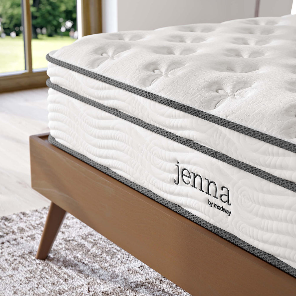 Jenna 10" Innerspring and Foam California King Mattress - White