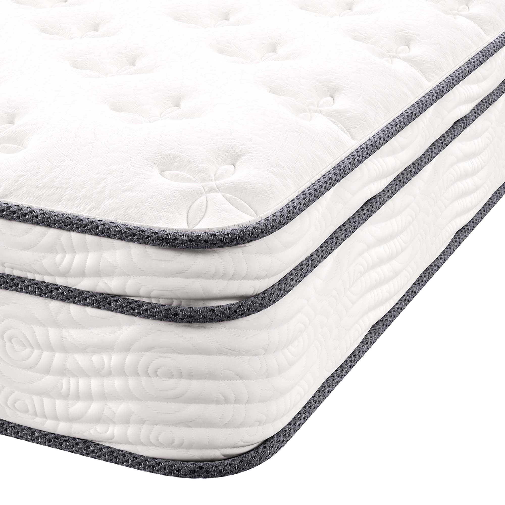 Jenna 10" Innerspring and Foam California King Mattress - White