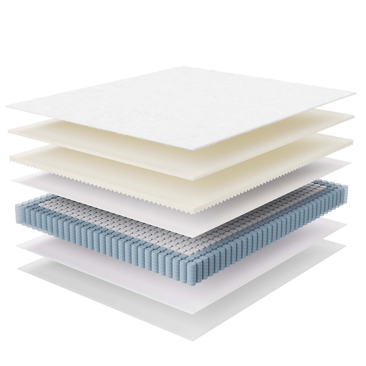 Jenna 10" Innerspring and Foam California King Mattress - White