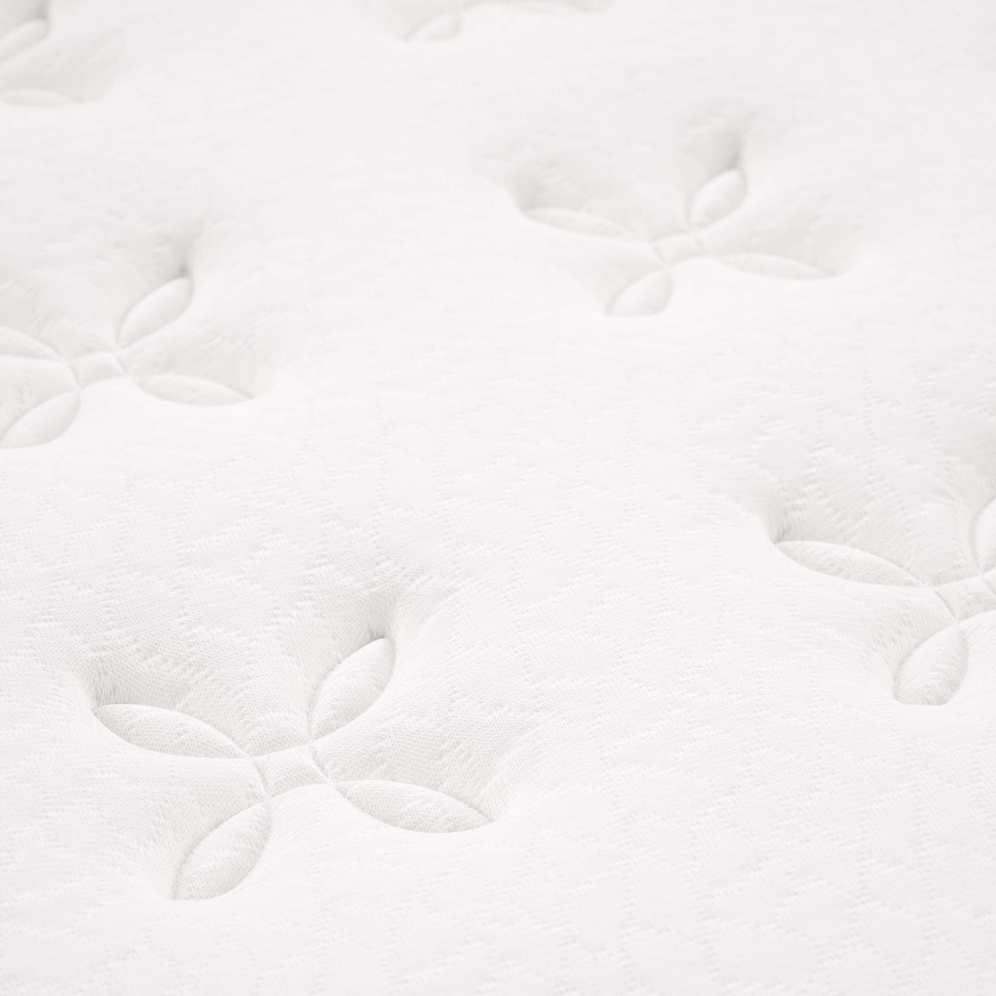 Jenna 14" Innerspring and Foam Twin Mattress - White