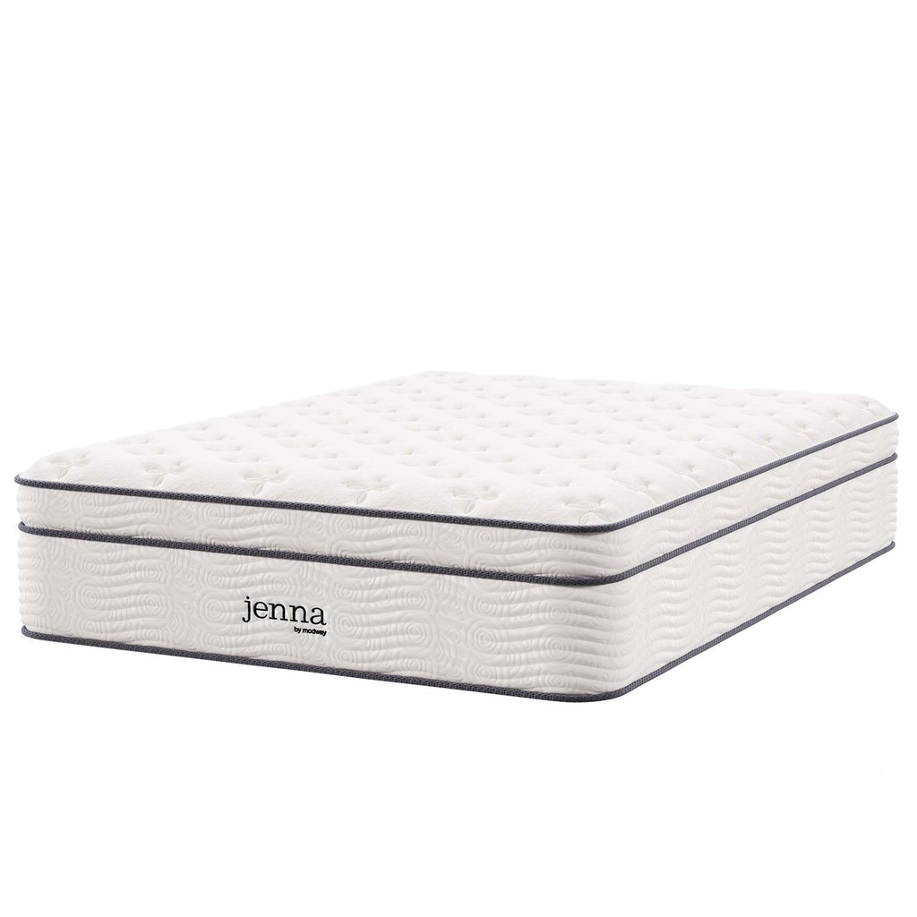 Jenna 14" Innerspring and Foam Full Mattress - White