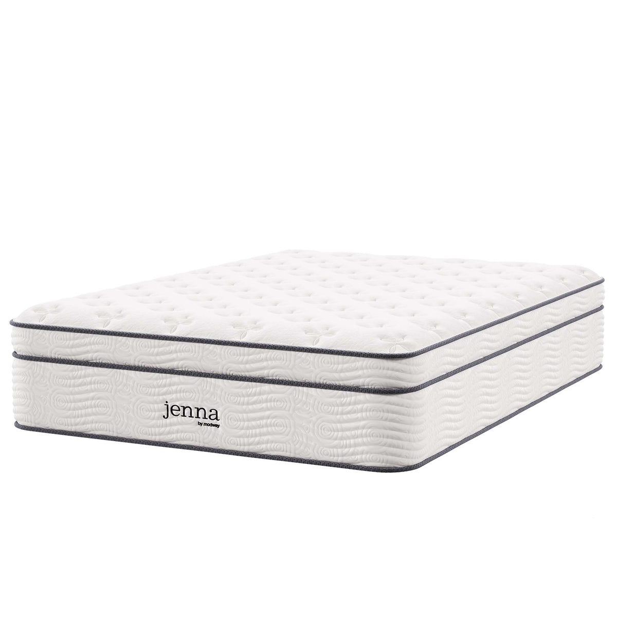 Jenna 14" Innerspring and Foam Full Mattress - White