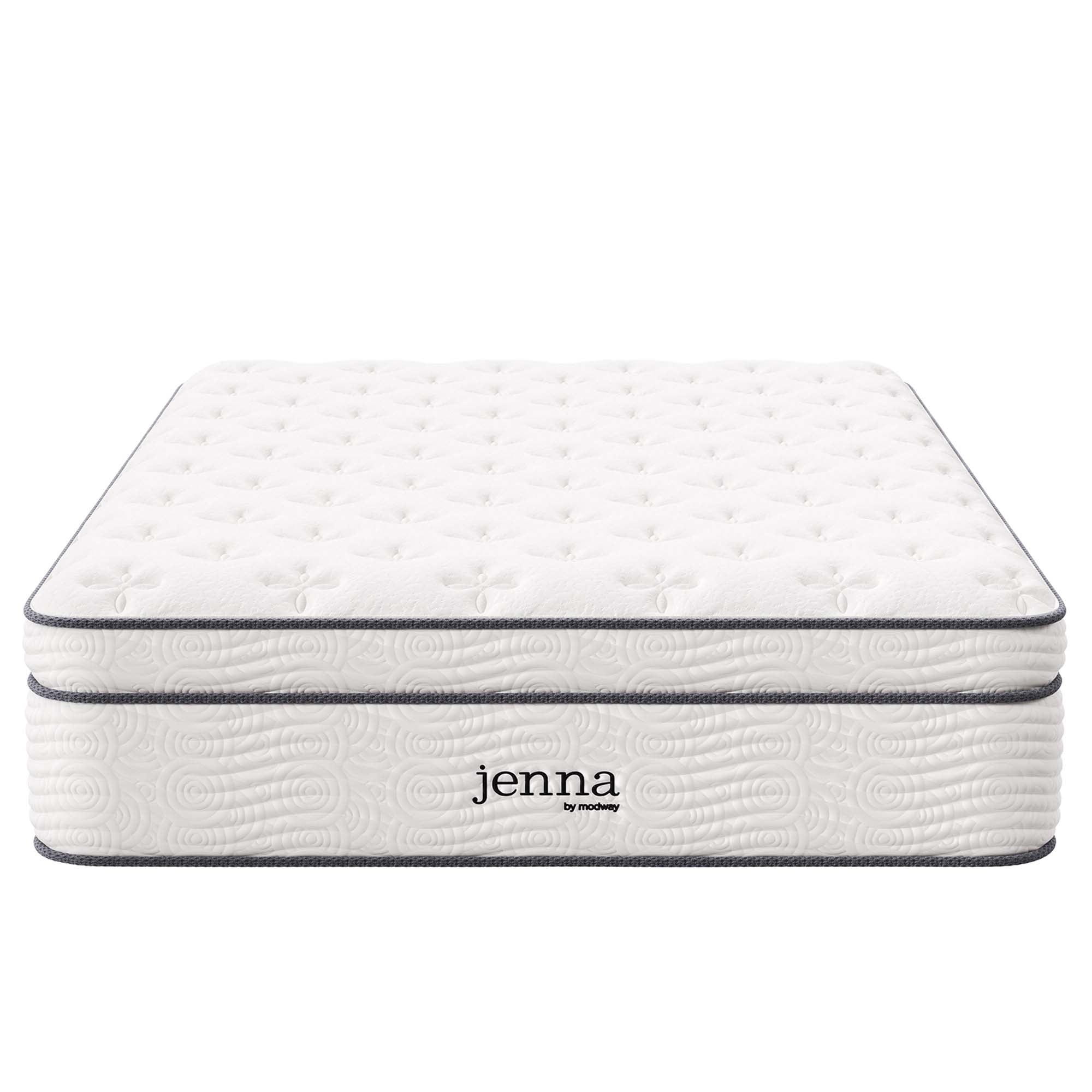 Jenna 14" Innerspring and Foam Full Mattress - White