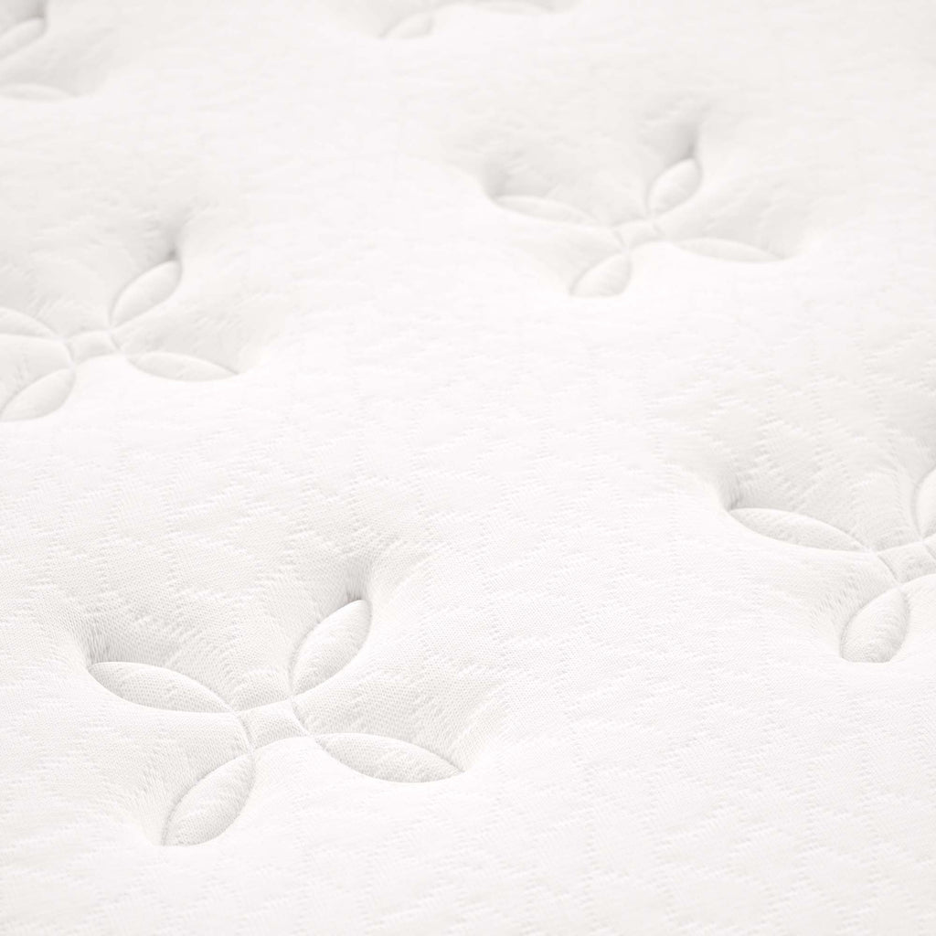 Jenna 14" Innerspring and Foam Queen Mattress - White