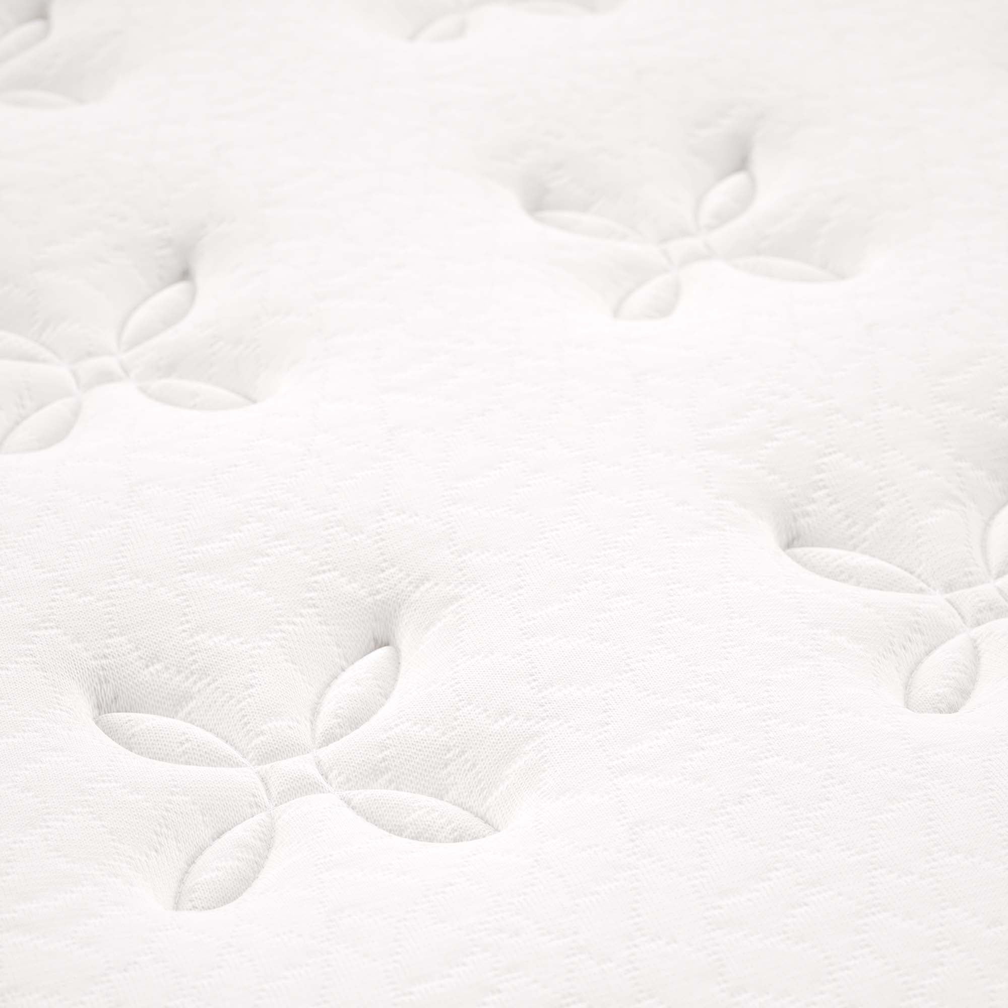 Jenna 14" Innerspring and Foam Queen Mattress - White