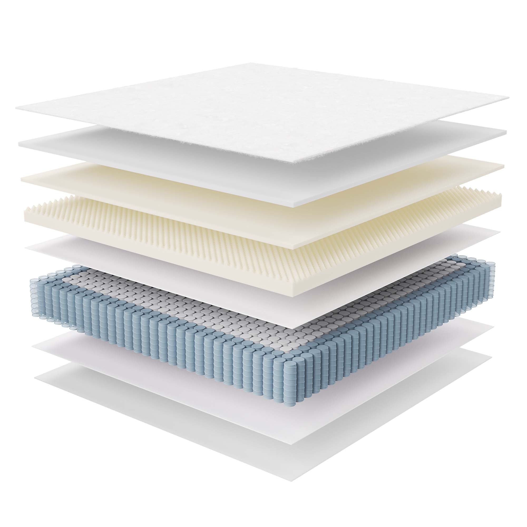Jenna 14" Innerspring and Foam King Mattress - White