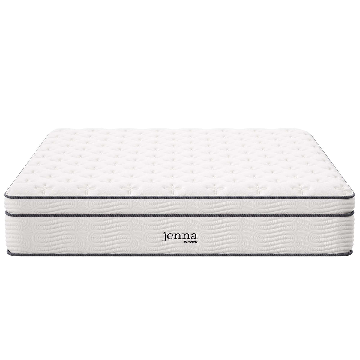 Jenna 14" Innerspring and Foam California King Mattress - White