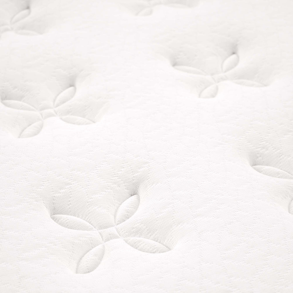 Jenna 14" Innerspring and Foam California King Mattress - White