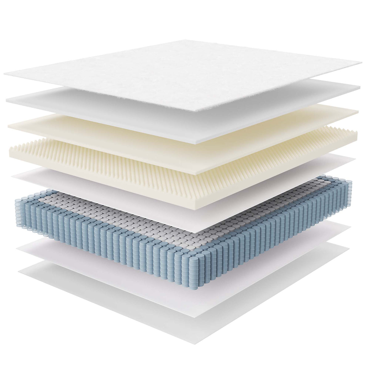 Jenna 14" Innerspring and Foam California King Mattress - White