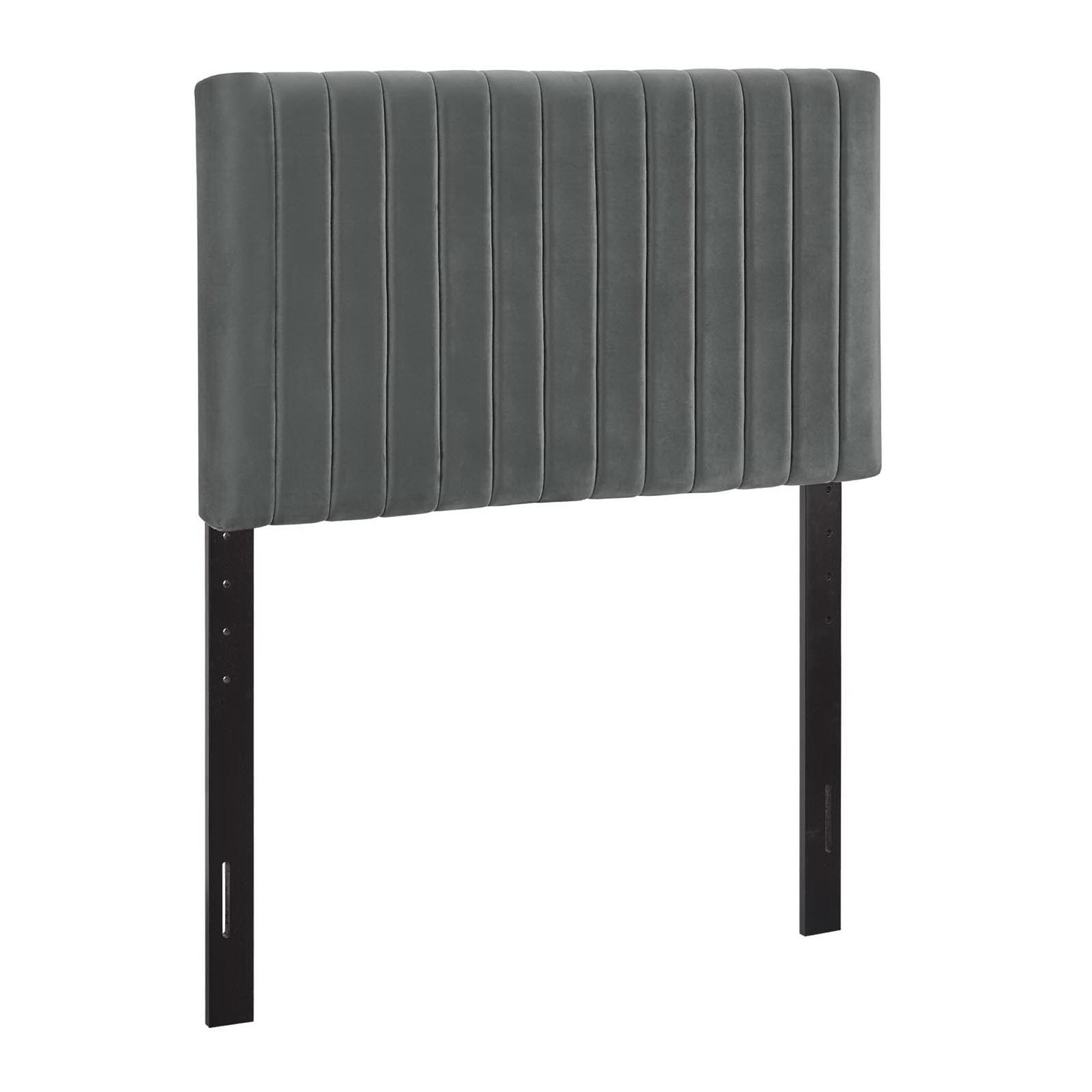 Keira Performance Velvet Twin Headboard - Gray