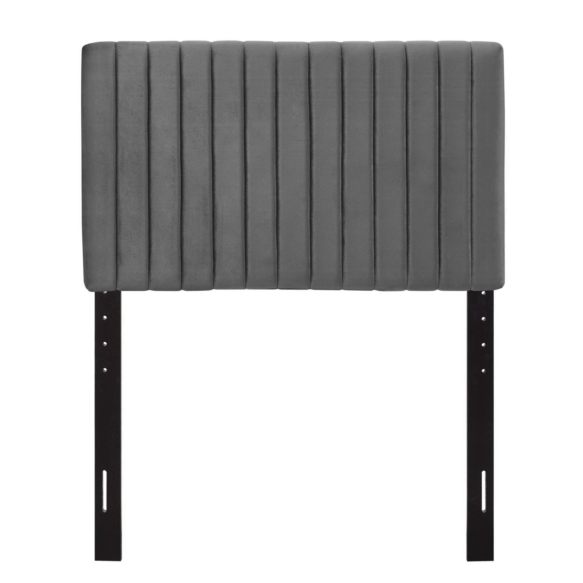 Keira Performance Velvet Twin Headboard - Gray