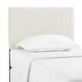 Keira Performance Velvet Twin Headboard - Ivory