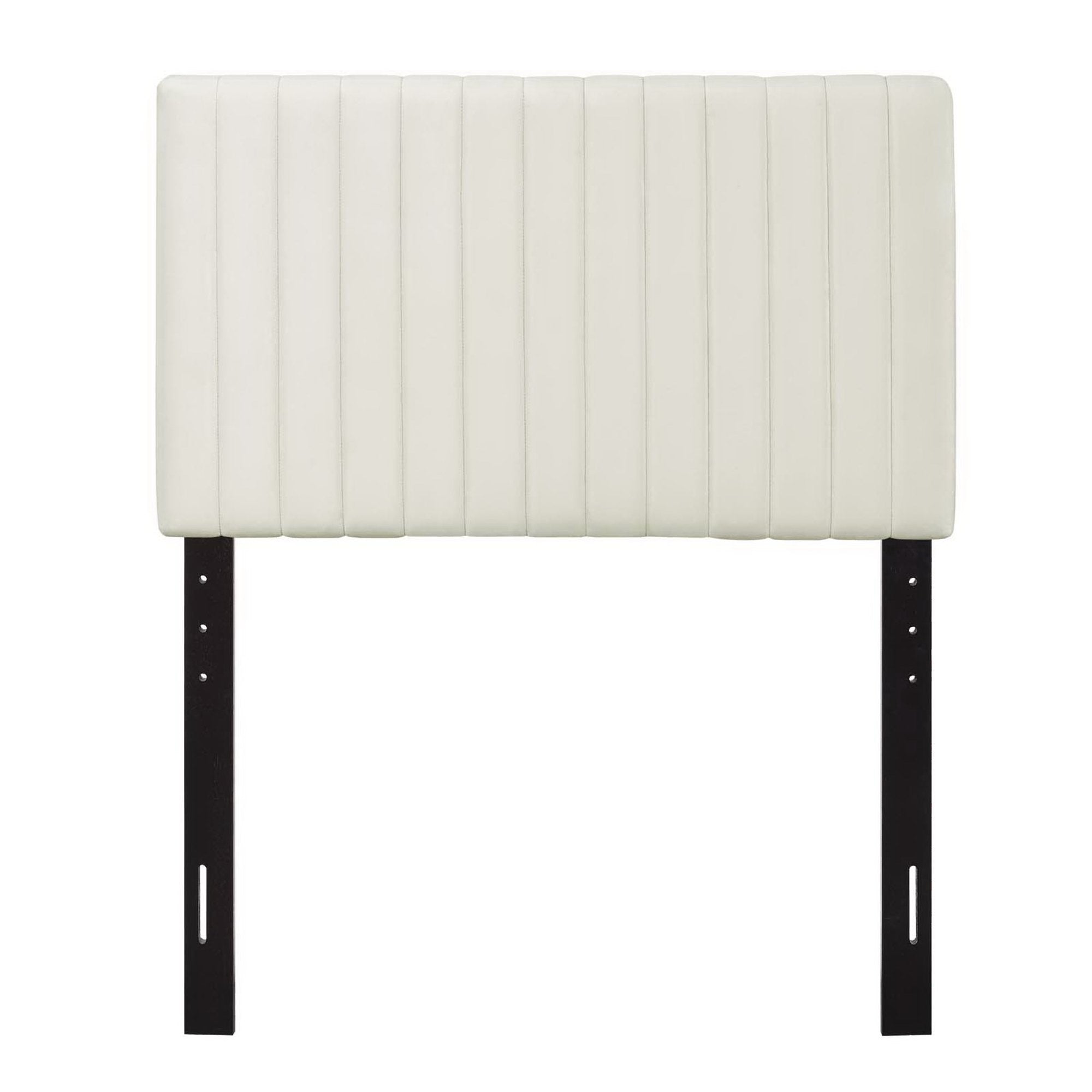 Keira Performance Velvet Twin Headboard - Ivory