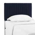 Keira Performance Velvet Twin Headboard - Midnight Blue