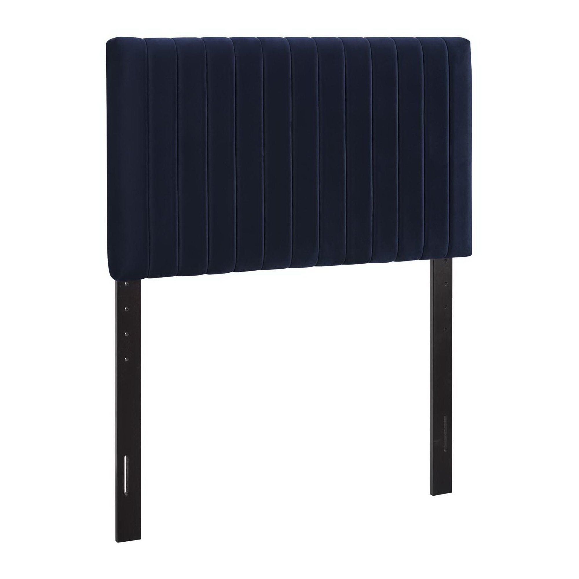 Keira Performance Velvet Twin Headboard - Midnight Blue
