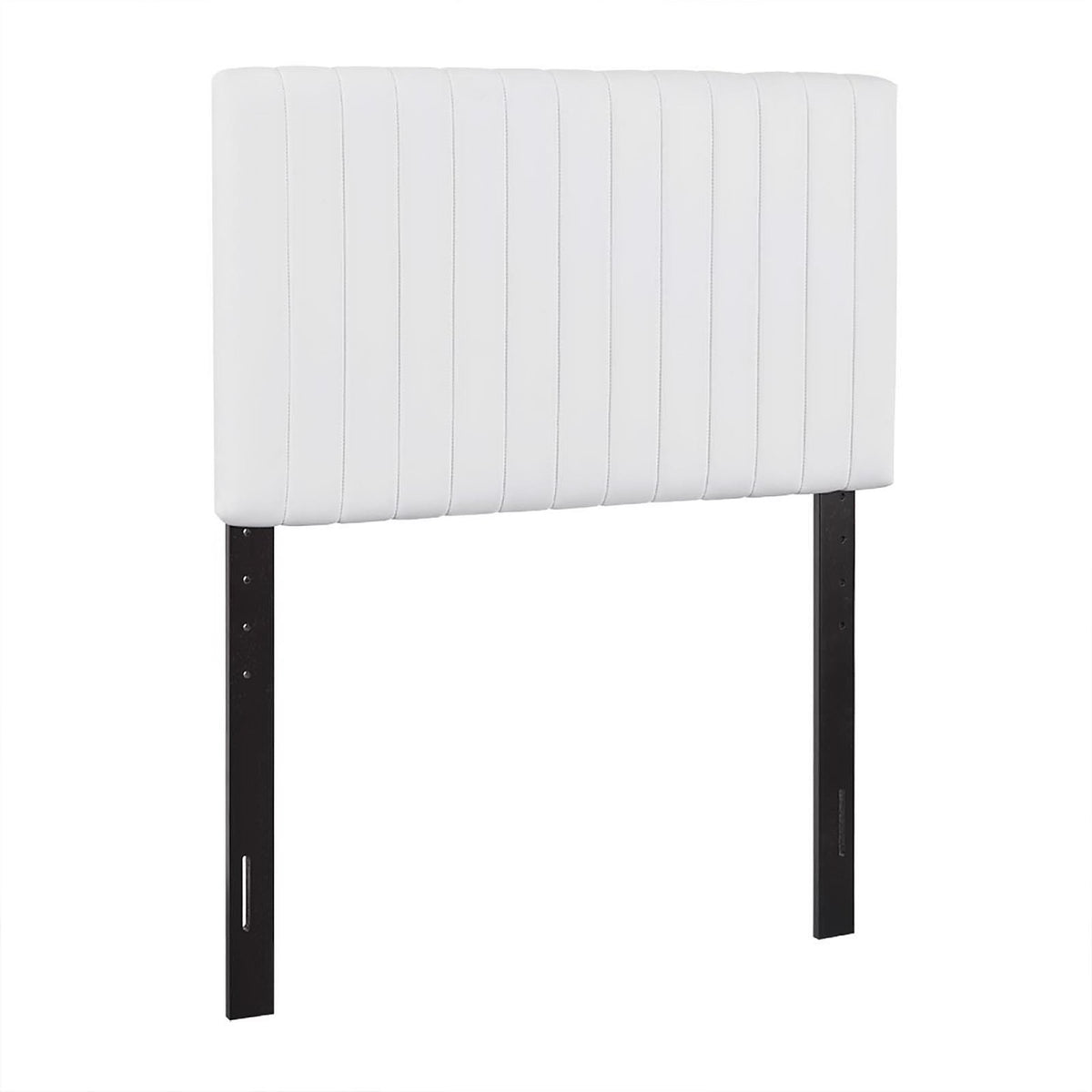 Keira Faux Leather Twin Headboard - White