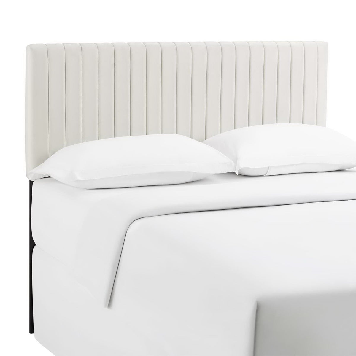 Keira Performance Velvet Full / Queen Headboard - Ivory
