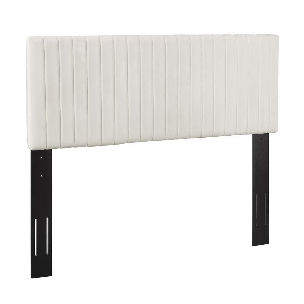 Keira Performance Velvet Full / Queen Headboard - Ivory